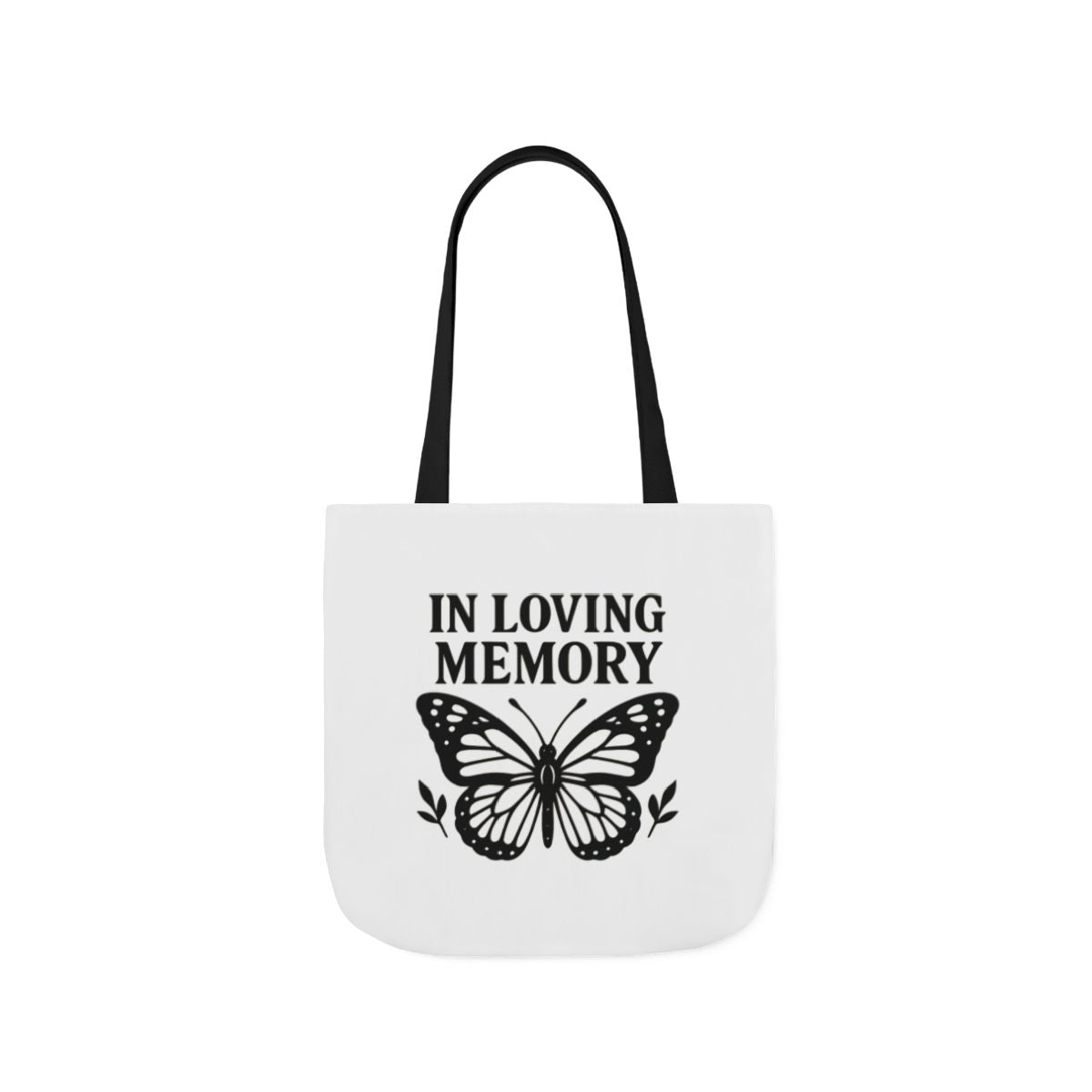 Butterfly Memorial Tote Bag, In Loving Memory Gift, Funeral Remembrance, Celebration of Life, Sympathy Gift for Loss