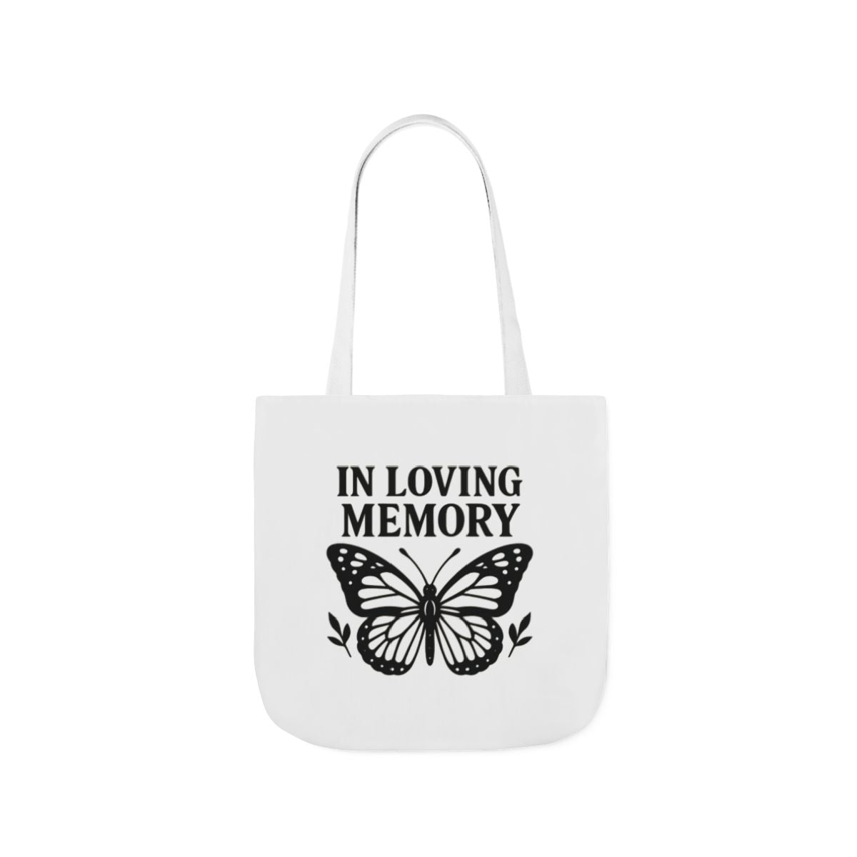 Butterfly Memorial Tote Bag, In Loving Memory Gift, Funeral Remembrance, Celebration of Life, Sympathy Gift for Loss