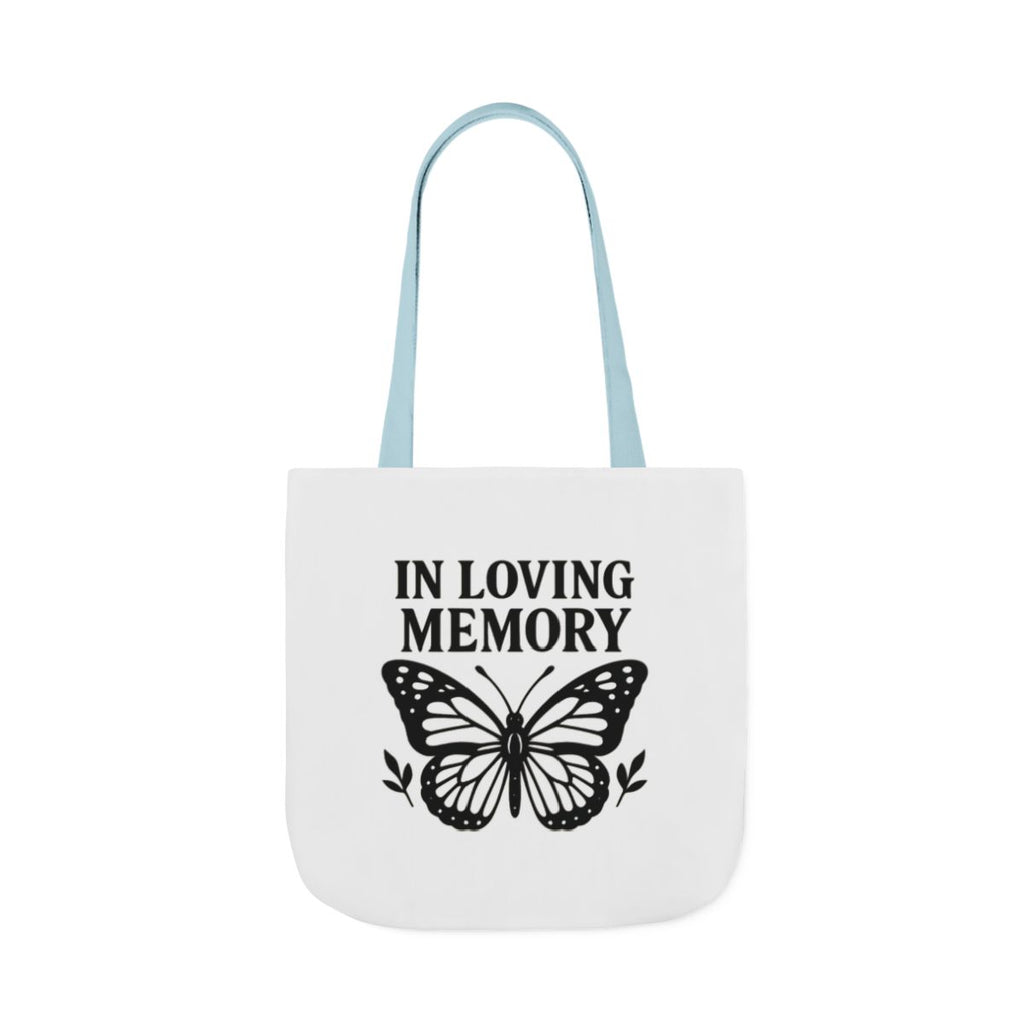 Butterfly Memorial Tote Bag, In Loving Memory Gift, Funeral Remembrance, Celebration of Life, Sympathy Gift for Loss