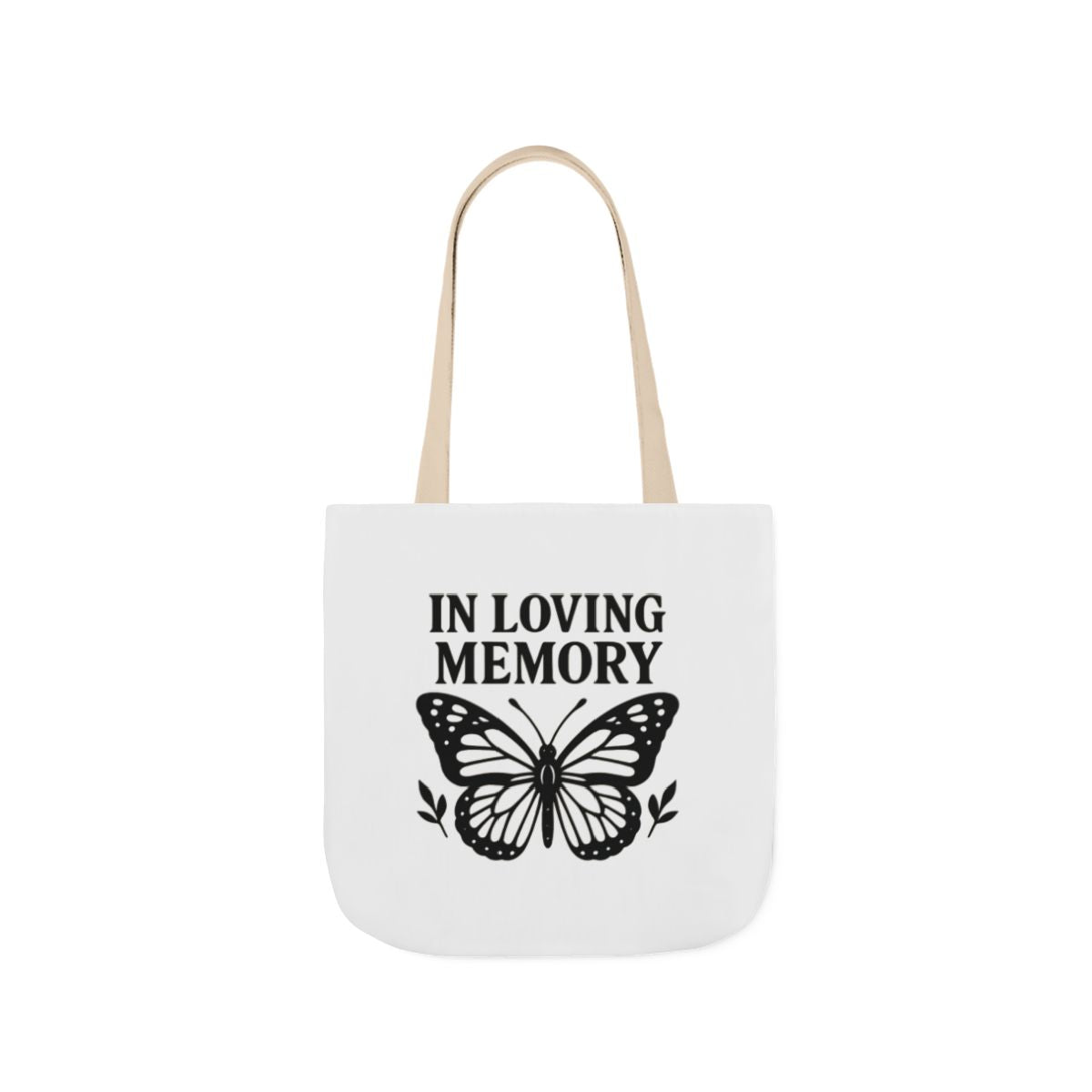 Butterfly Memorial Tote Bag, In Loving Memory Gift, Funeral Remembrance, Celebration of Life, Sympathy Gift for Loss