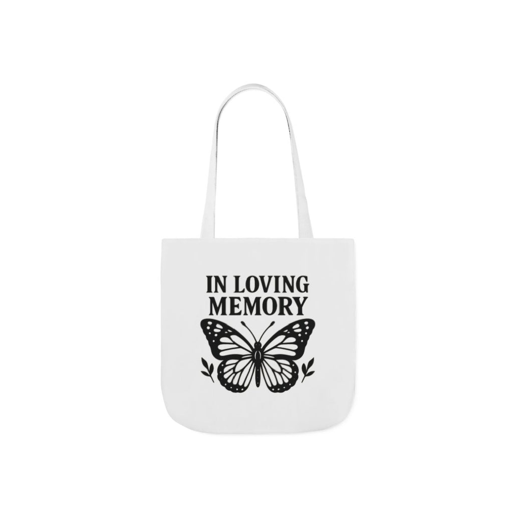 Butterfly Memorial Tote Bag, In Loving Memory Gift, Funeral Remembrance, Celebration of Life, Sympathy Gift for Loss