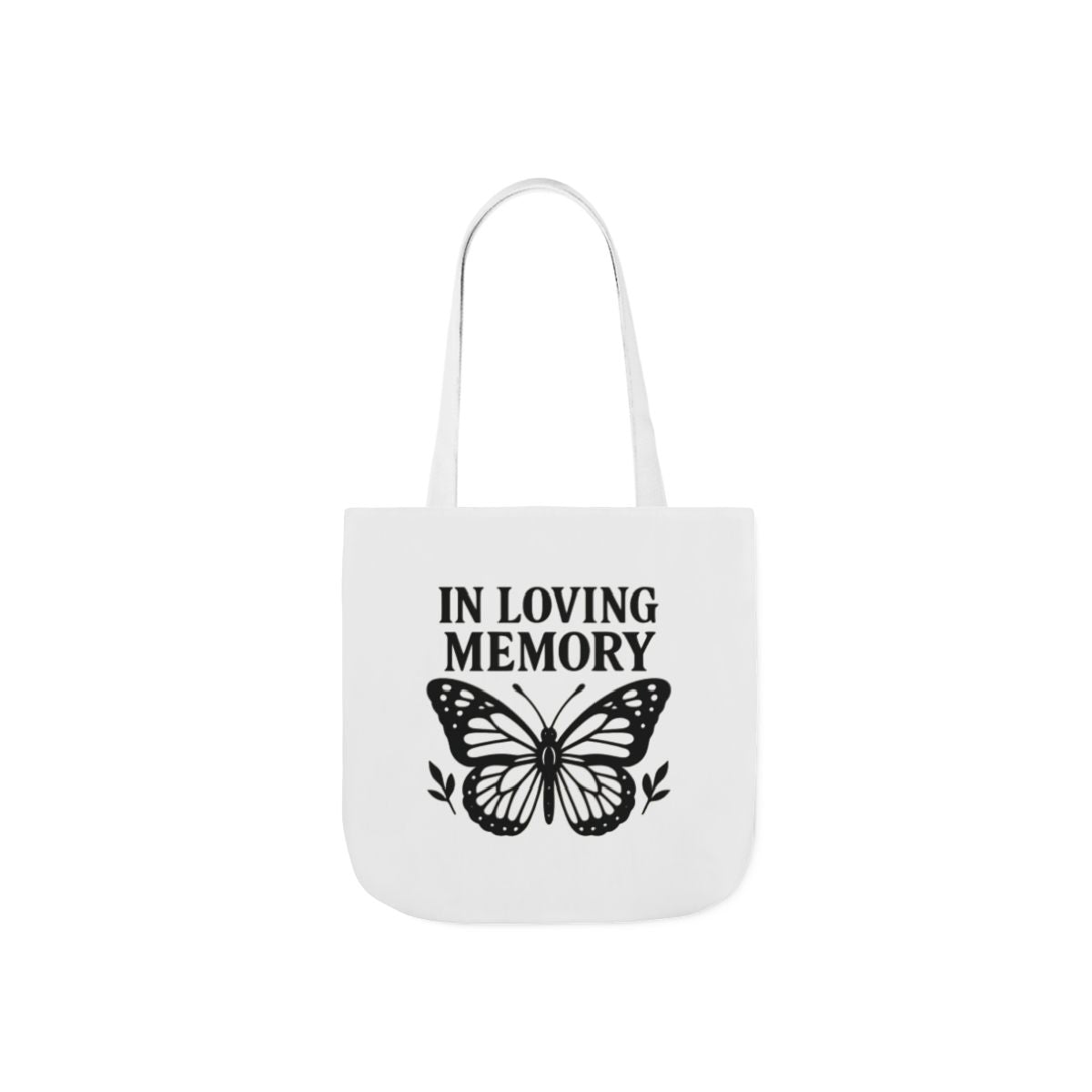 Butterfly Memorial Tote Bag, In Loving Memory Gift, Funeral Remembrance, Celebration of Life, Sympathy Gift for Loss