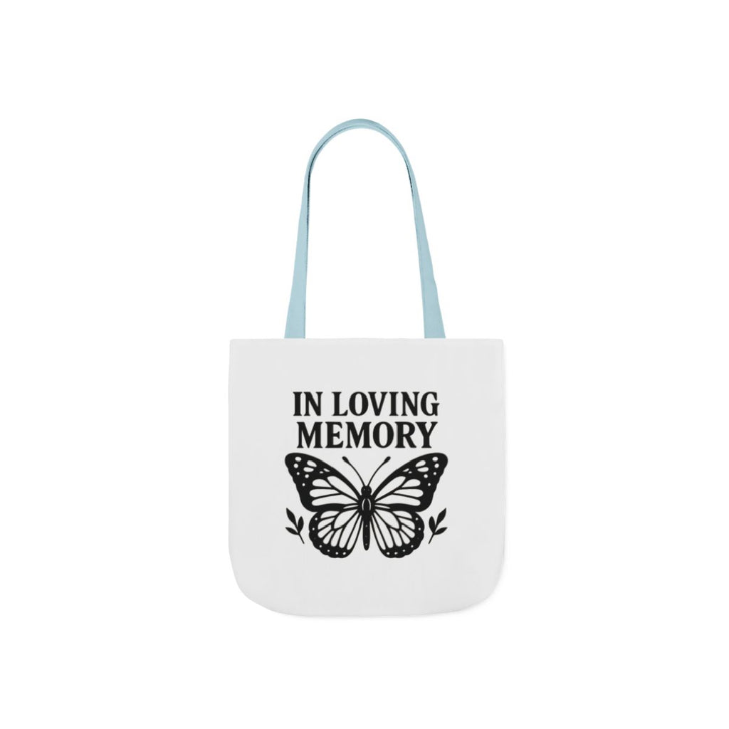 Butterfly Memorial Tote Bag, In Loving Memory Gift, Funeral Remembrance, Celebration of Life, Sympathy Gift for Loss