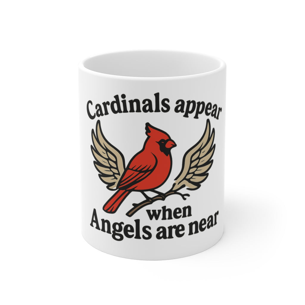 Cardinal Memorial Mug Cardinals Appear When Angels Are Near Grief Gift Remembrance Mug Sympathy Gift Loss of Loved One Bereavement