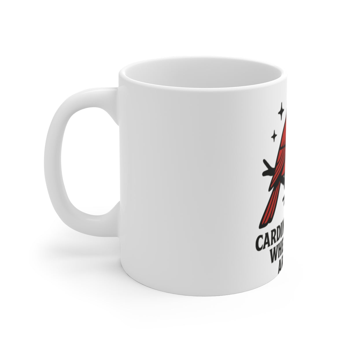 Cardinal Memorial Mug, Sympathy Gift Loss of Loved One, Cardinals Appear When Angels Are Near, Remembrance Grief Bereavement Gift