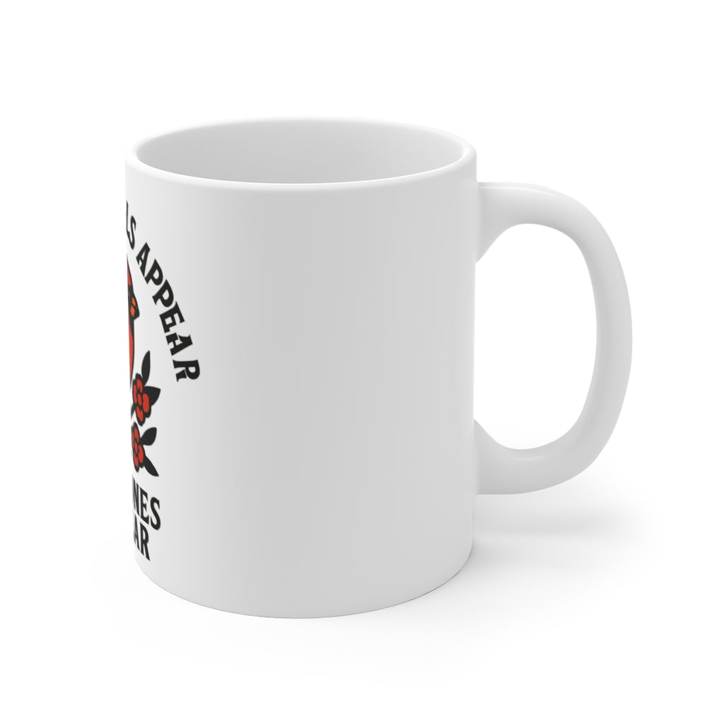 Cardinal Memorial Mug, When Cardinals Appear Loved Ones Are Near, Sympathy Gift, Bereavement Gift, Remembrance Mug, Loss of Mom Dad