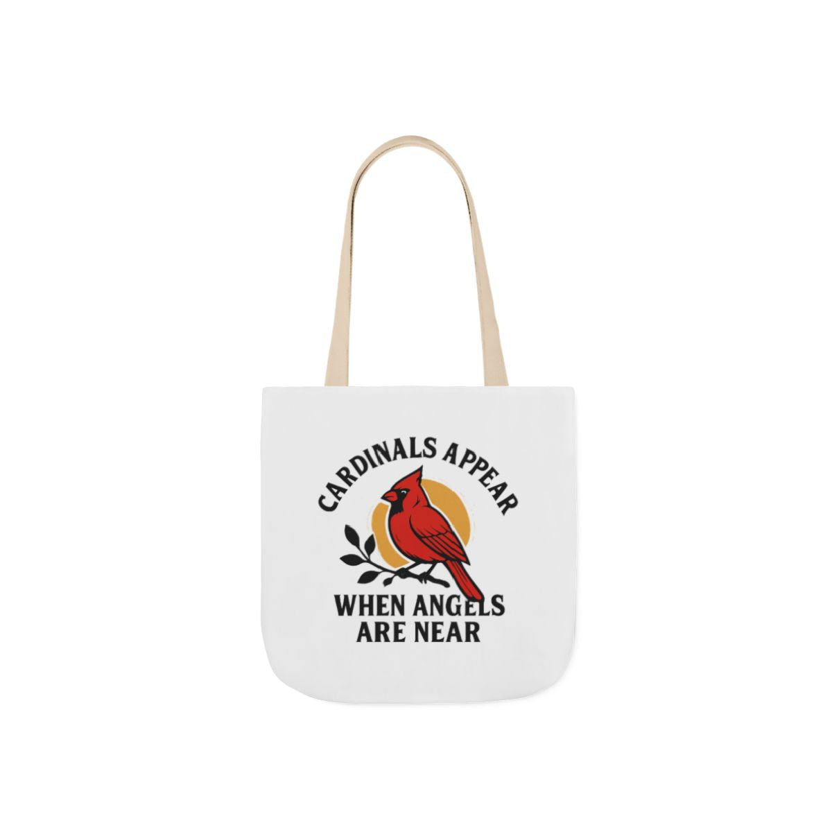 Cardinal Visitor Tote Bag, Cardinals Appear When Angels Are Near, Memorial Gift for Loss of Loved One, Sympathy Gift Mom