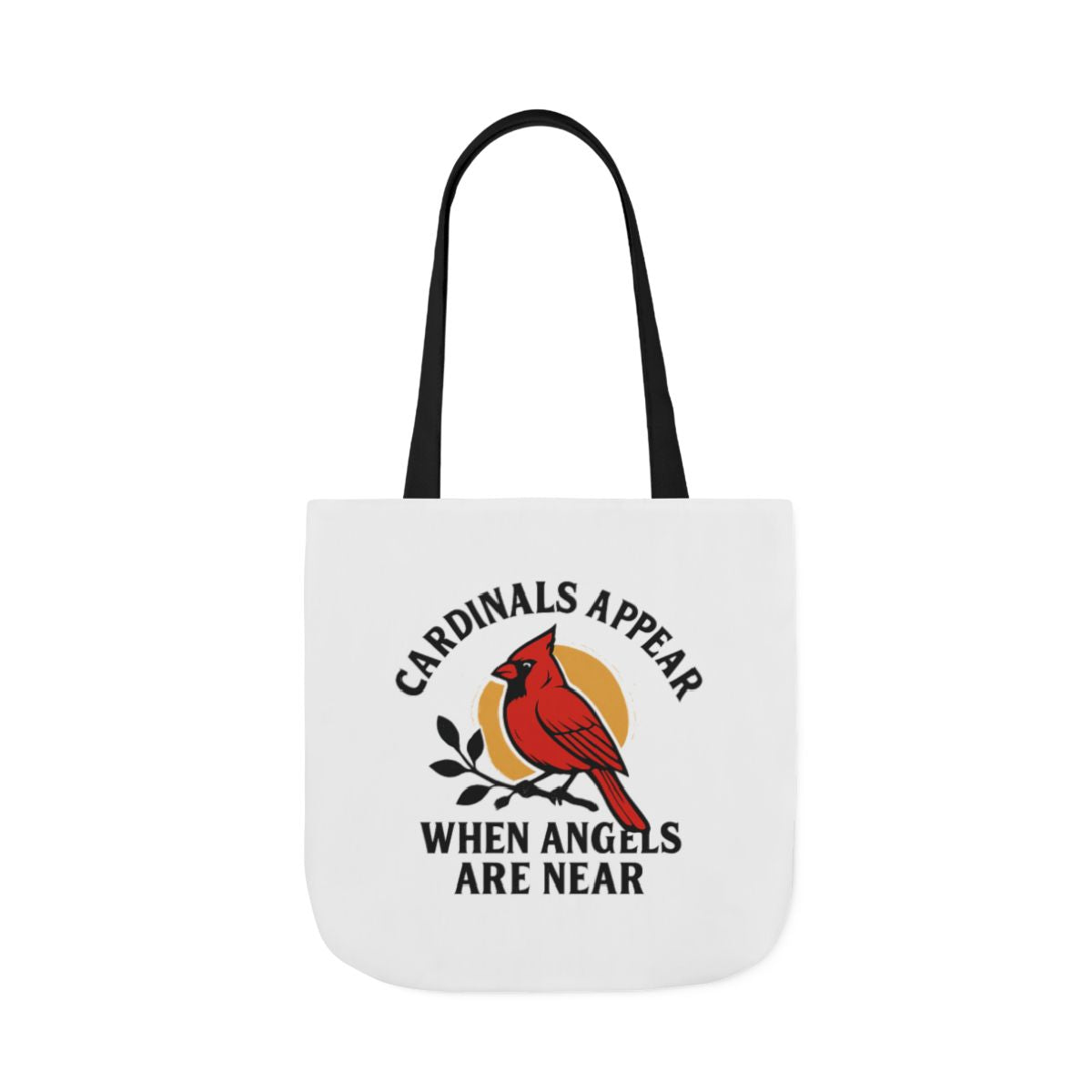 Cardinal Visitor Tote Bag, Cardinals Appear When Angels Are Near, Memorial Gift for Loss of Loved One, Sympathy Gift Mom