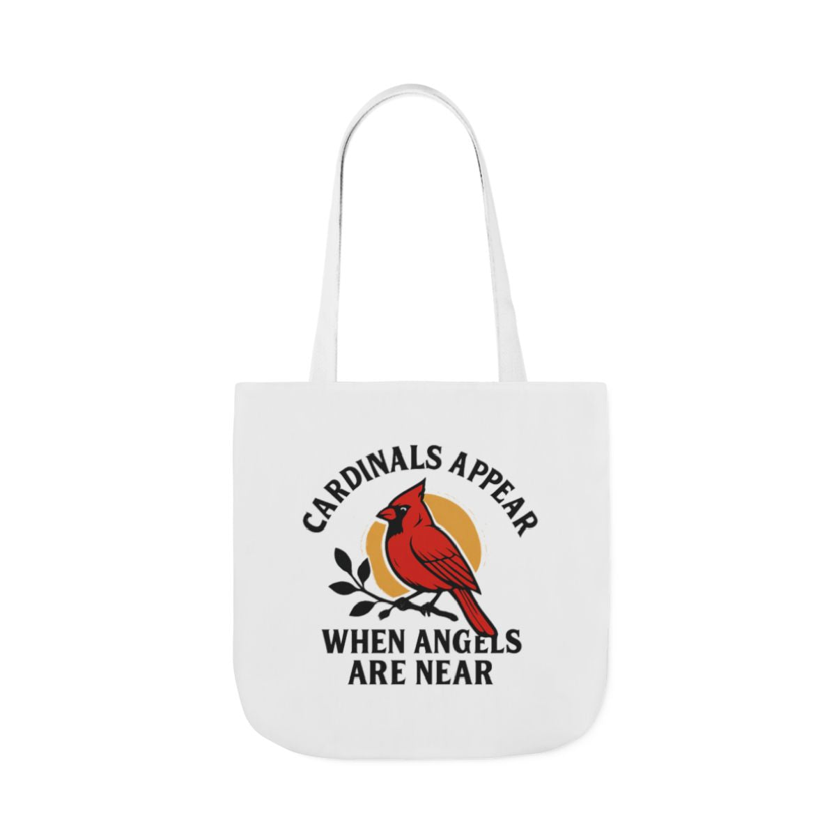 Cardinal Visitor Tote Bag, Cardinals Appear When Angels Are Near, Memorial Gift for Loss of Loved One, Sympathy Gift Mom