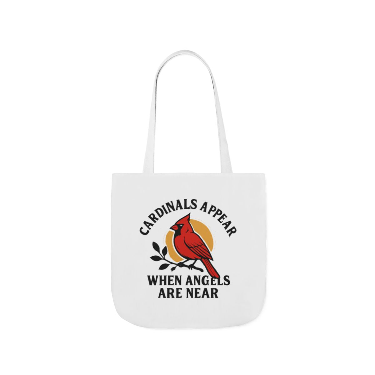 Cardinal Visitor Tote Bag, Cardinals Appear When Angels Are Near, Memorial Gift for Loss of Loved One, Sympathy Gift Mom