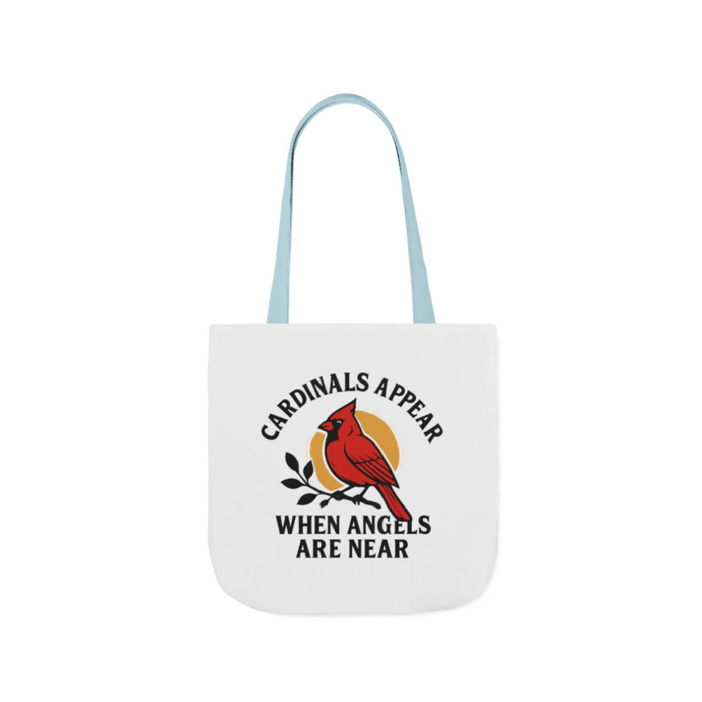 Cardinal Visitor Tote Bag, Cardinals Appear When Angels Are Near, Memorial Gift for Loss of Loved One, Sympathy Gift Mom