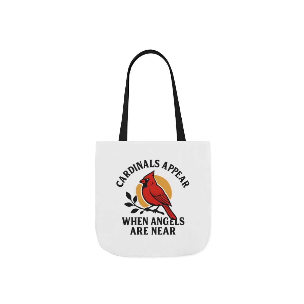Cardinal Visitor Tote Bag, Cardinals Appear When Angels Are Near, Memorial Gift for Loss of Loved One, Sympathy Gift Mom