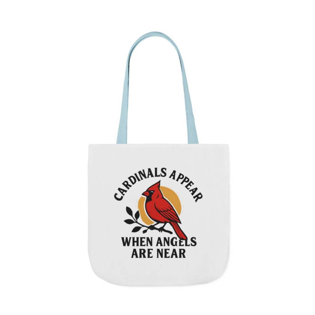 Cardinal Visitor Tote Bag, Cardinals Appear When Angels Are Near, Memorial Gift for Loss of Loved One, Sympathy Gift Mom