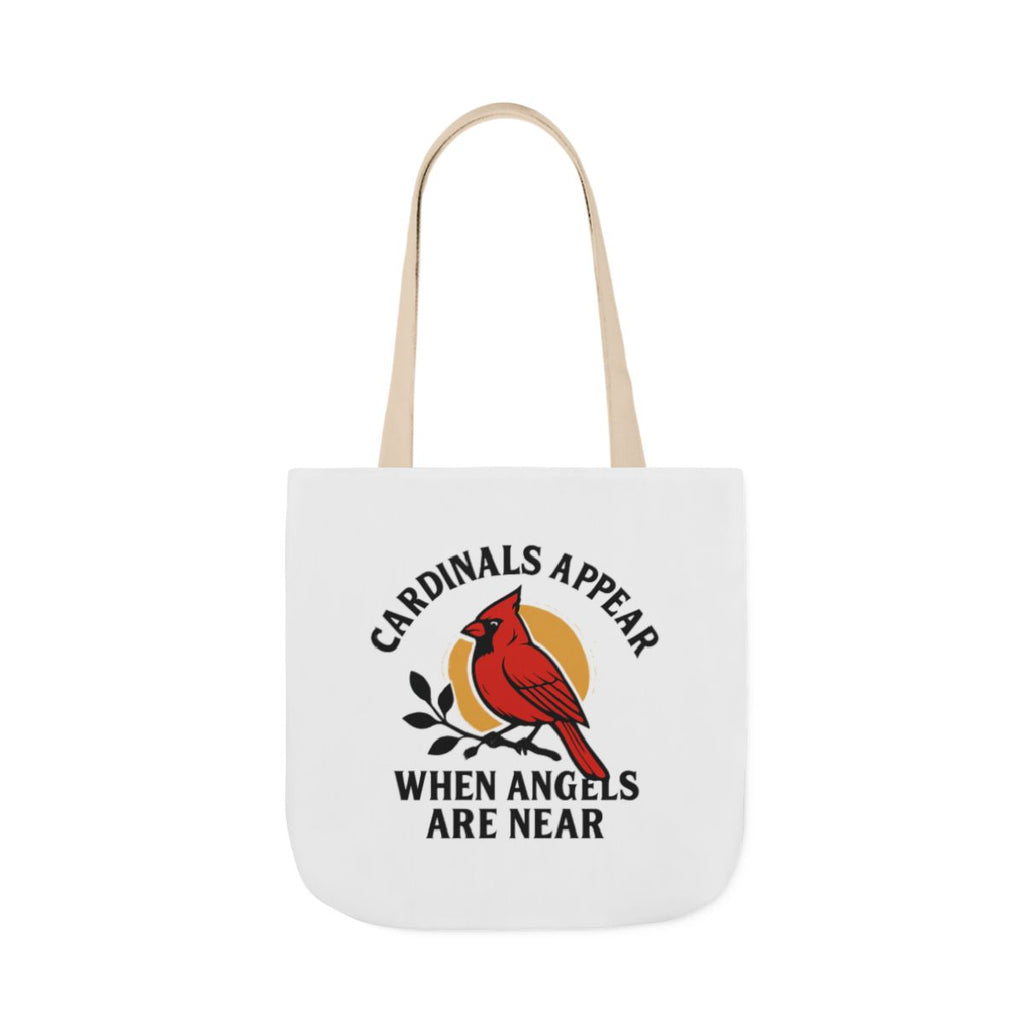 Cardinal Visitor Tote Bag, Cardinals Appear When Angels Are Near, Memorial Gift for Loss of Loved One, Sympathy Gift Mom