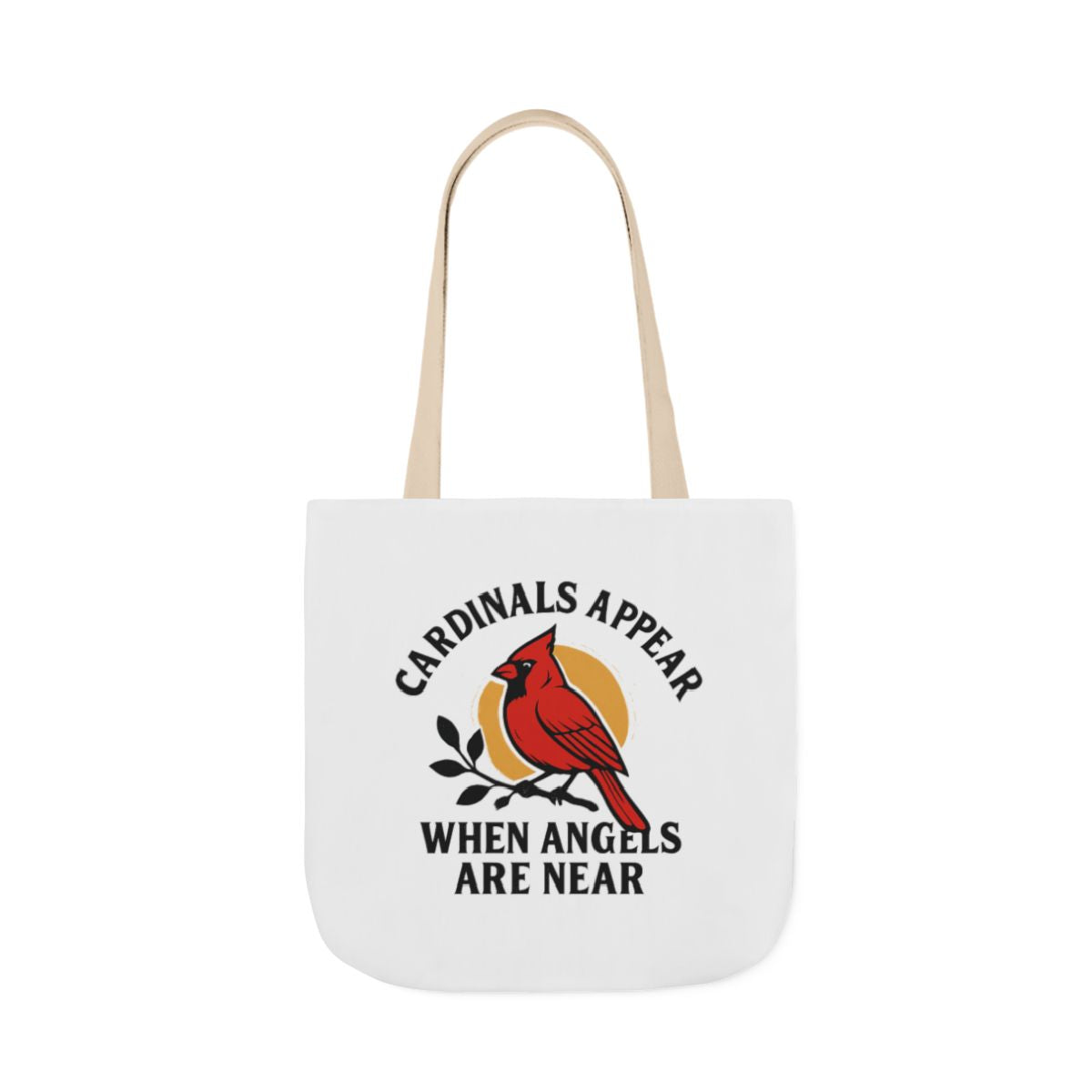 Cardinal Visitor Tote Bag, Cardinals Appear When Angels Are Near, Memorial Gift for Loss of Loved One, Sympathy Gift Mom