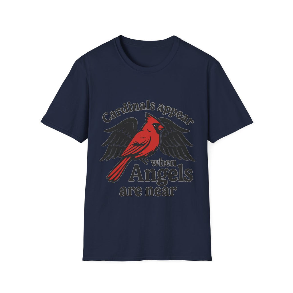 Cardinals Appear When Angels Are Near Shirt Memorial Tshirt Loss of Loved One Remembrance Gift Sympathy Bereavement Grief Comfort