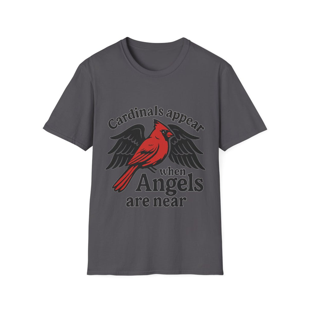 Cardinals Appear When Angels Are Near Shirt Memorial Tshirt Loss of Loved One Remembrance Gift Sympathy Bereavement Grief Comfort