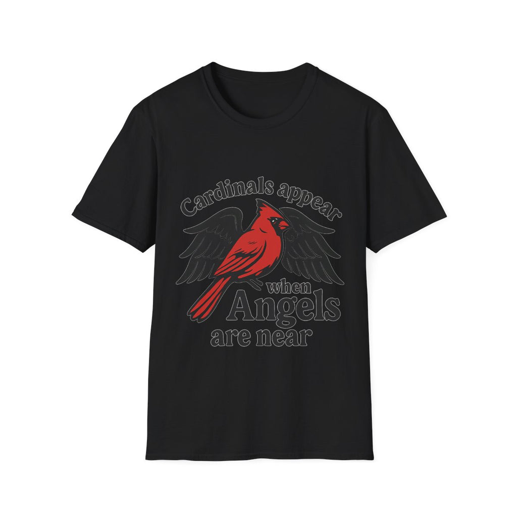 Cardinals Appear When Angels Are Near Shirt Memorial Tshirt Loss of Loved One Remembrance Gift Sympathy Bereavement Grief Comfort