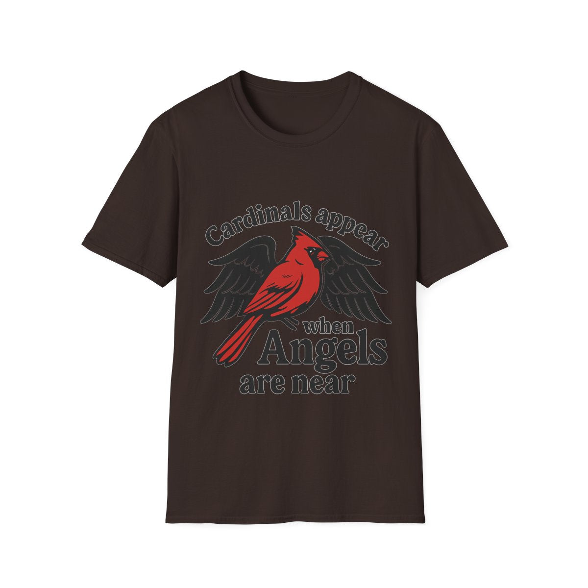 Cardinals Appear When Angels Are Near Shirt Memorial Tshirt Loss of Loved One Remembrance Gift Sympathy Bereavement Grief Comfort