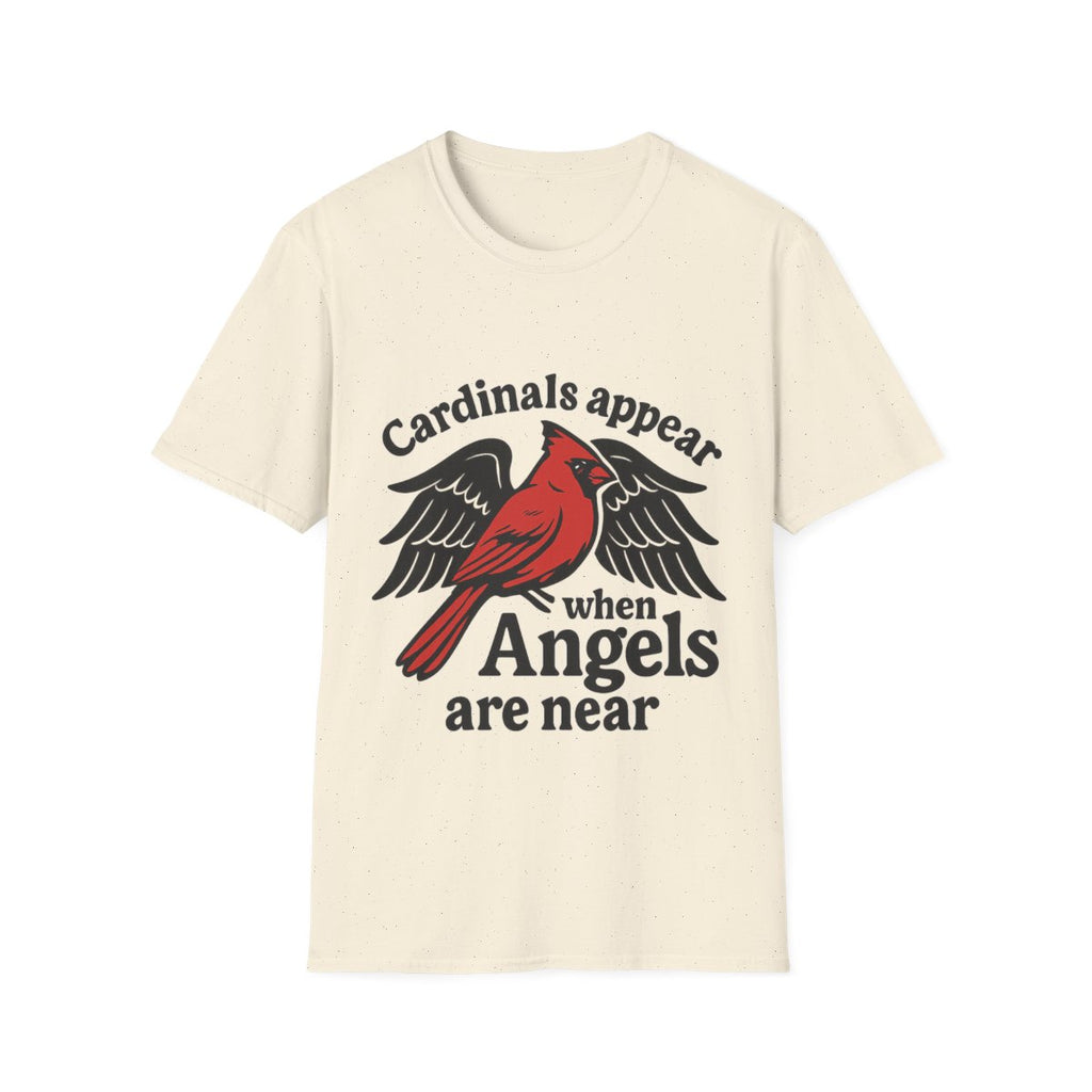 Cardinals Appear When Angels Are Near Shirt Memorial Tshirt Loss of Loved One Remembrance Gift Sympathy Bereavement Grief Comfort