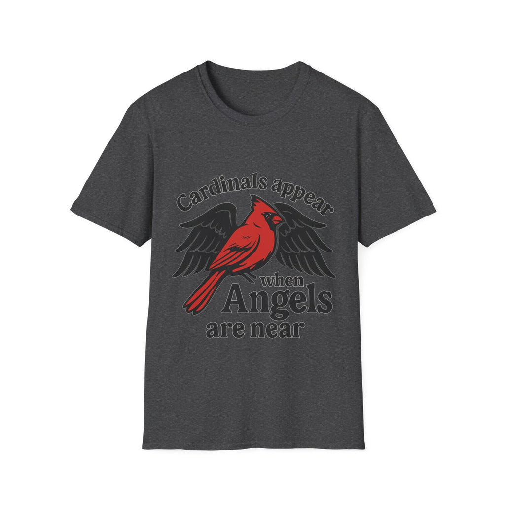 Cardinals Appear When Angels Are Near Shirt Memorial Tshirt Loss of Loved One Remembrance Gift Sympathy Bereavement Grief Comfort
