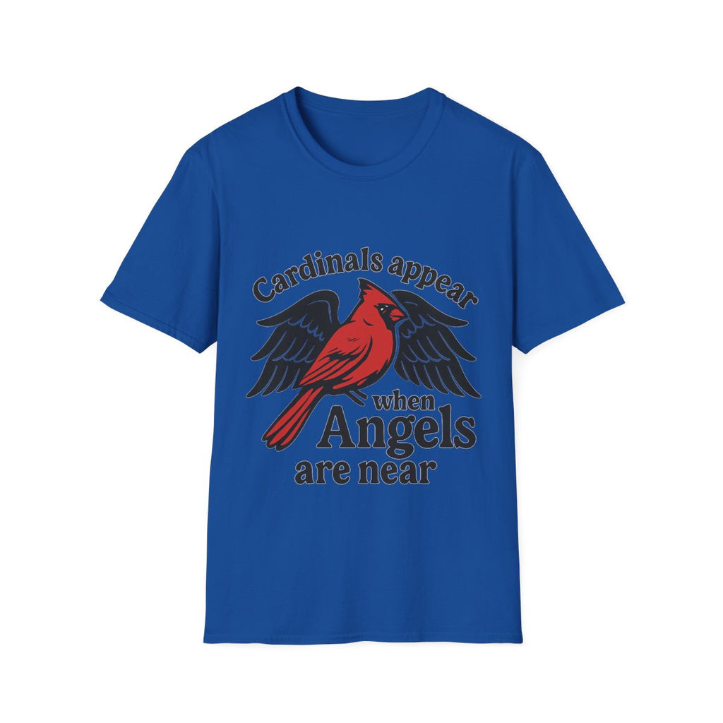Cardinals Appear When Angels Are Near Shirt Memorial Tshirt Loss of Loved One Remembrance Gift Sympathy Bereavement Grief Comfort