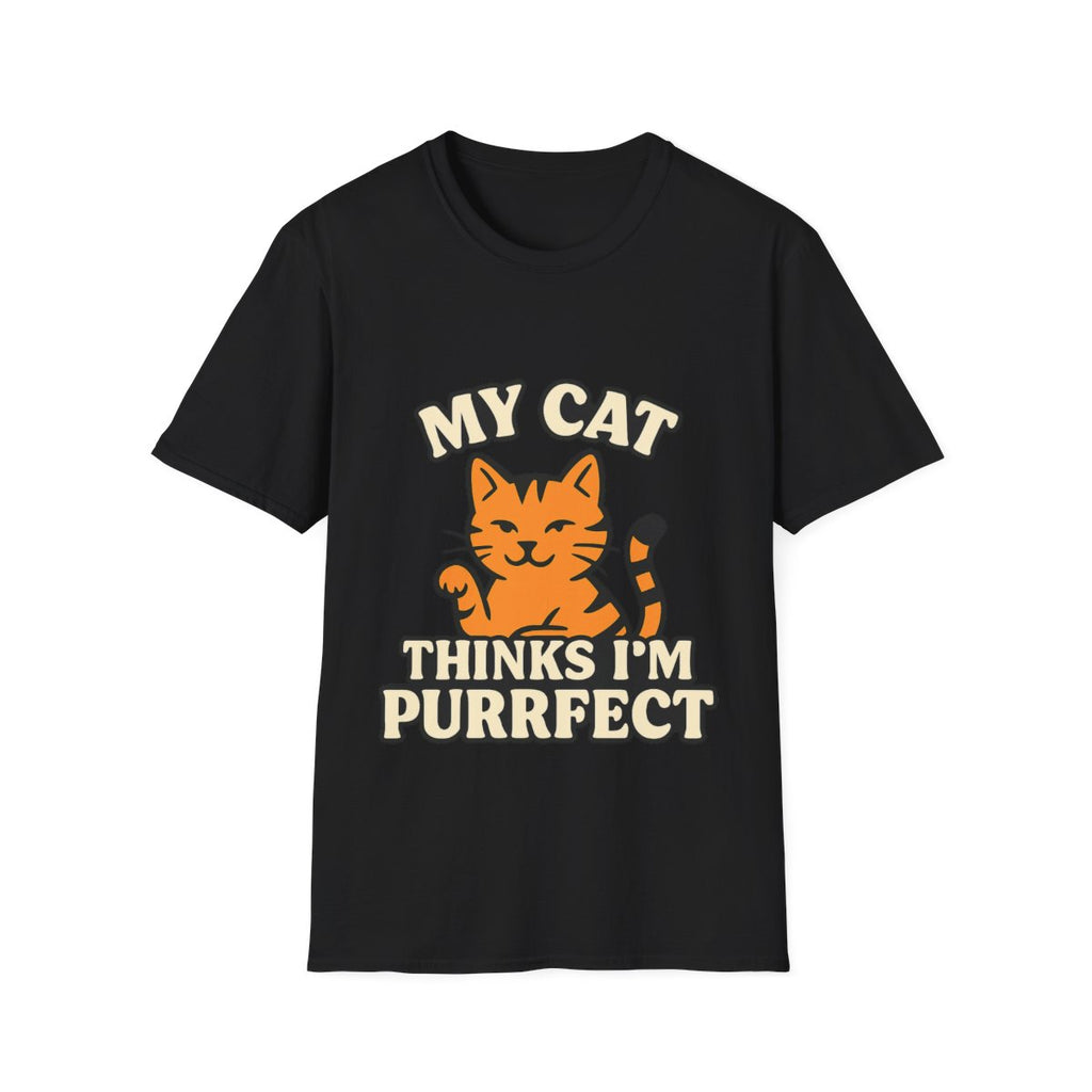 Cat Lover Shirt, My Cat Thinks I'm Purrfect T-Shirt, Funny Cat Owner Gift, Cat Mom Tee, Cat Dad Shirt, Crazy Cat Lady