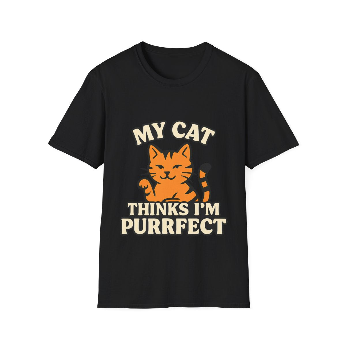Cat Lover Shirt, My Cat Thinks I'm Purrfect T-Shirt, Funny Cat Owner Gift, Cat Mom Tee, Cat Dad Shirt, Crazy Cat Lady