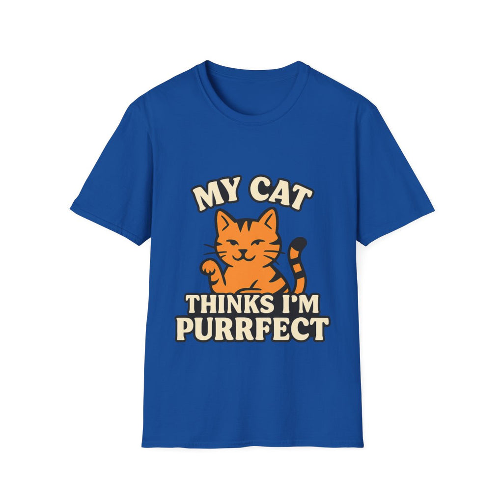 Cat Lover Shirt, My Cat Thinks I'm Purrfect T-Shirt, Funny Cat Owner Gift, Cat Mom Tee, Cat Dad Shirt, Crazy Cat Lady