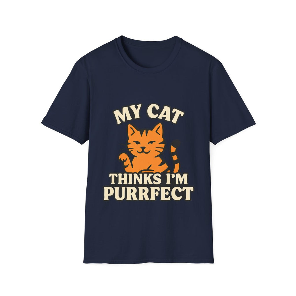 Cat Lover Shirt, My Cat Thinks I'm Purrfect T-Shirt, Funny Cat Owner Gift, Cat Mom Tee, Cat Dad Shirt, Crazy Cat Lady