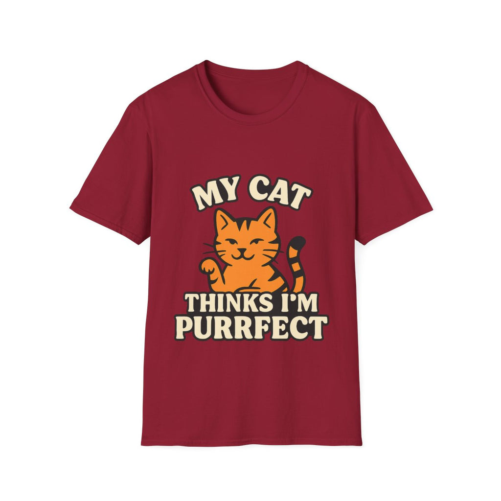 Cat Lover Shirt, My Cat Thinks I'm Purrfect T-Shirt, Funny Cat Owner Gift, Cat Mom Tee, Cat Dad Shirt, Crazy Cat Lady