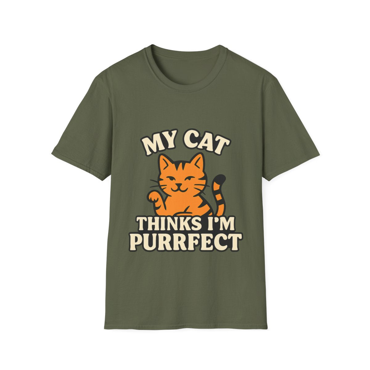 Cat Lover Shirt, My Cat Thinks I'm Purrfect T-Shirt, Funny Cat Owner Gift, Cat Mom Tee, Cat Dad Shirt, Crazy Cat Lady