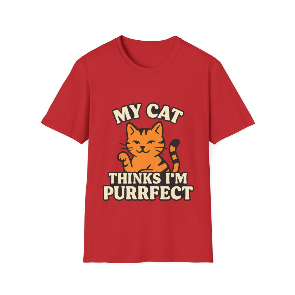 Cat Lover Shirt, My Cat Thinks I'm Purrfect T-Shirt, Funny Cat Owner Gift, Cat Mom Tee, Cat Dad Shirt, Crazy Cat Lady