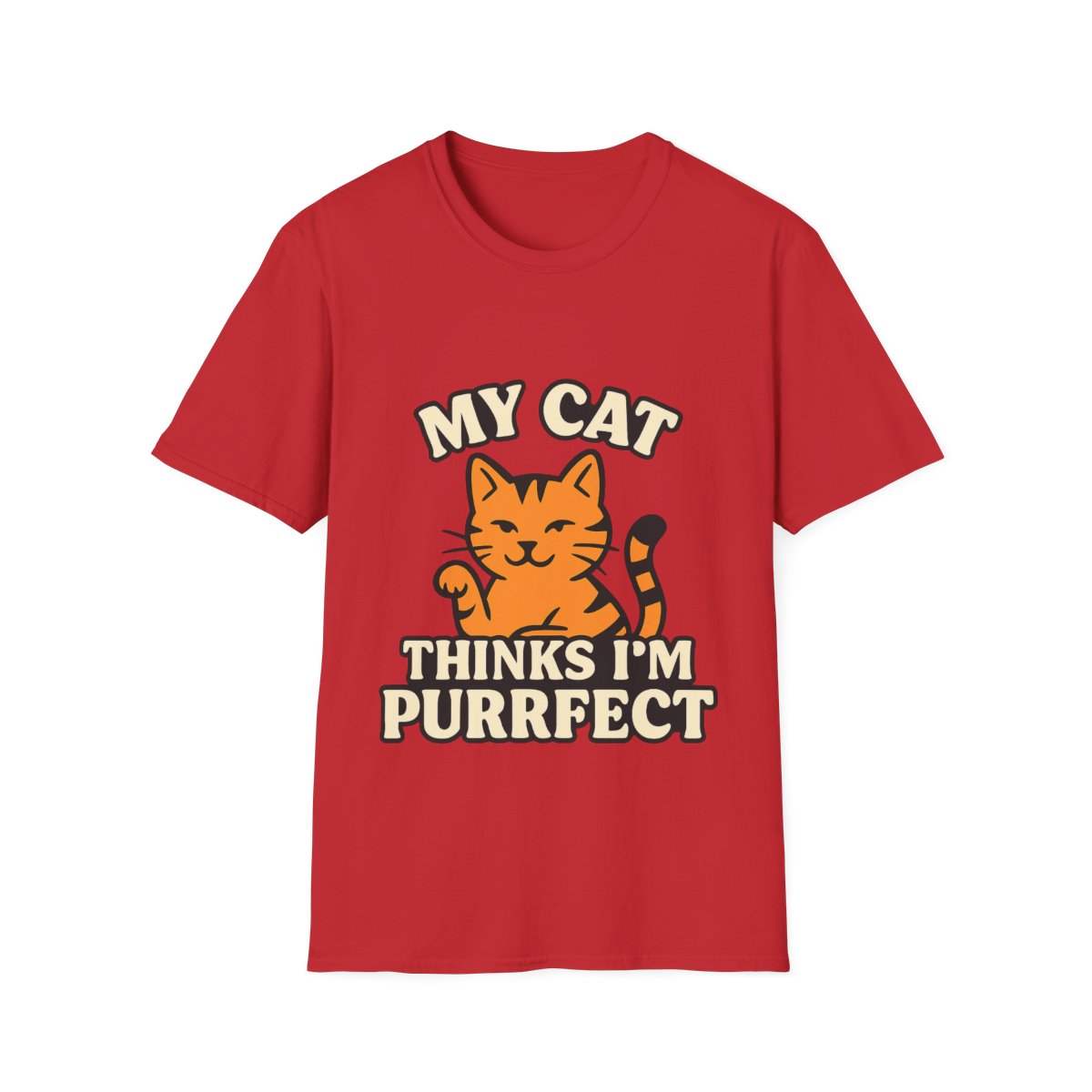 Cat Lover Shirt, My Cat Thinks I'm Purrfect T-Shirt, Funny Cat Owner Gift, Cat Mom Tee, Cat Dad Shirt, Crazy Cat Lady