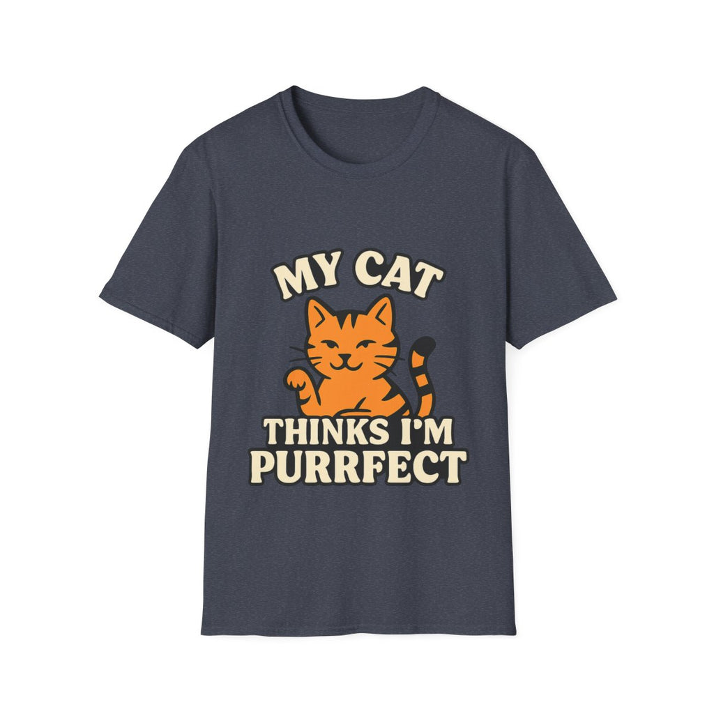 Cat Lover Shirt, My Cat Thinks I'm Purrfect T-Shirt, Funny Cat Owner Gift, Cat Mom Tee, Cat Dad Shirt, Crazy Cat Lady