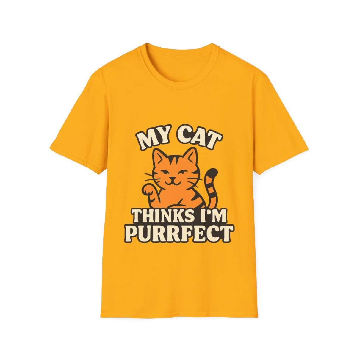 Cat Lover Shirt, My Cat Thinks I'm Purrfect T-Shirt, Funny Cat Owner Gift, Cat Mom Tee, Cat Dad Shirt, Crazy Cat Lady