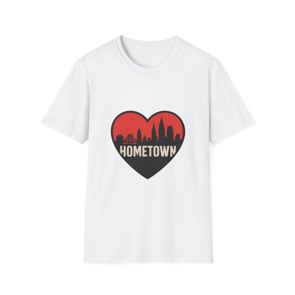 City Skyline Heart T-Shirt | Hometown Pride Tee | Urban City Lover Gift | NYC LA Chicago Shirt | Travel Souvenir Graphic Tee