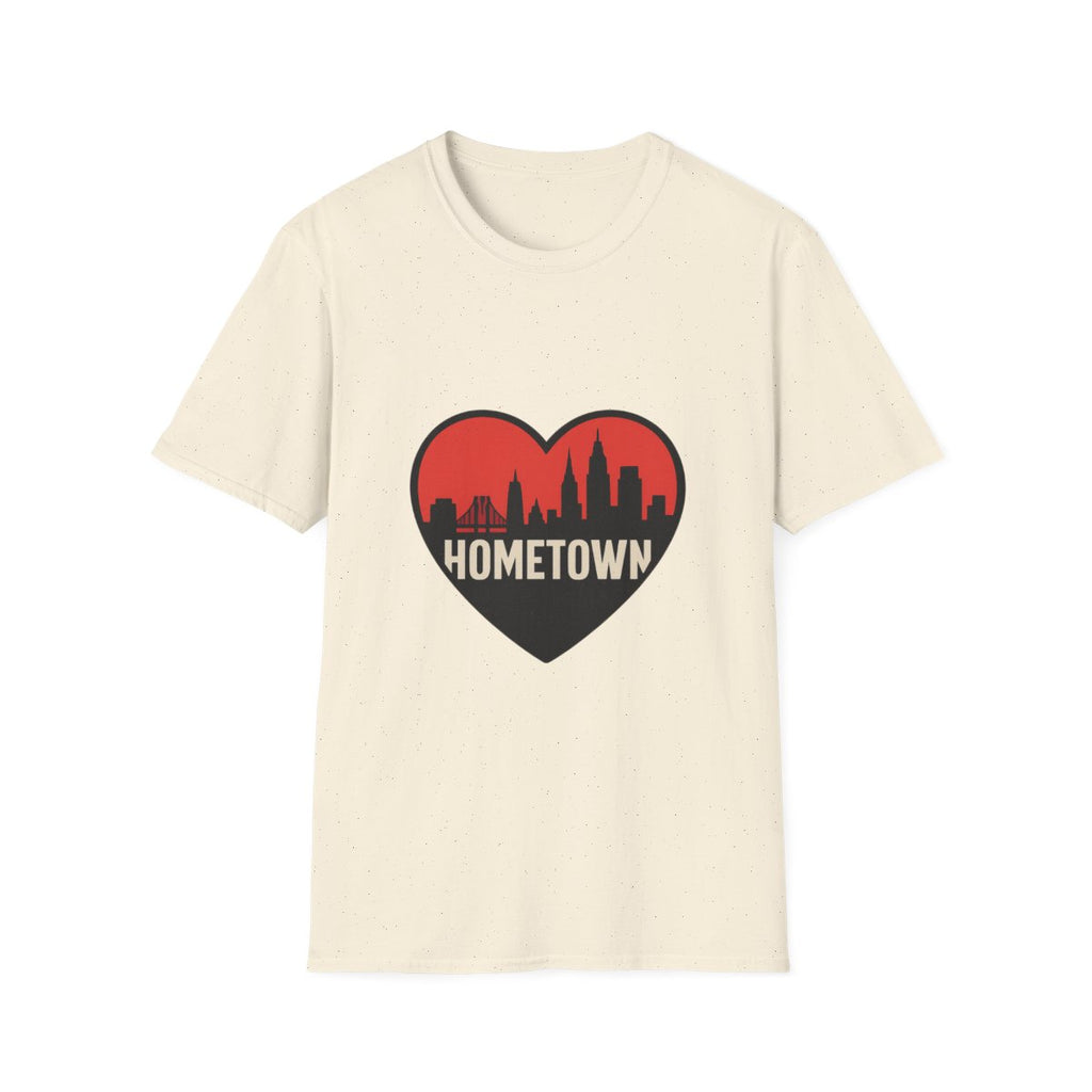 City Skyline Heart T-Shirt | Hometown Pride Tee | Urban City Lover Gift | NYC LA Chicago Shirt | Travel Souvenir Graphic Tee
