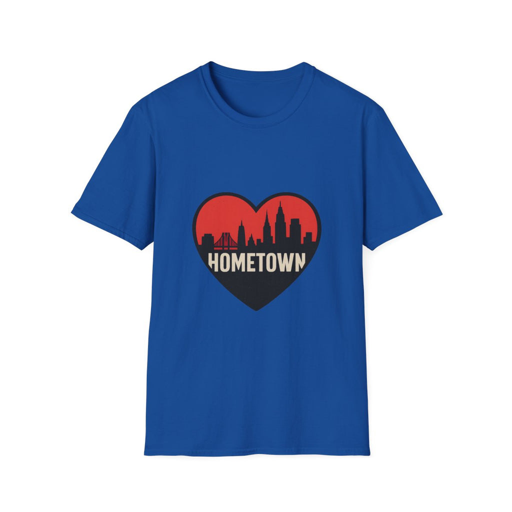 City Skyline Heart T-Shirt | Hometown Pride Tee | Urban City Lover Gift | NYC LA Chicago Shirt | Travel Souvenir Graphic Tee
