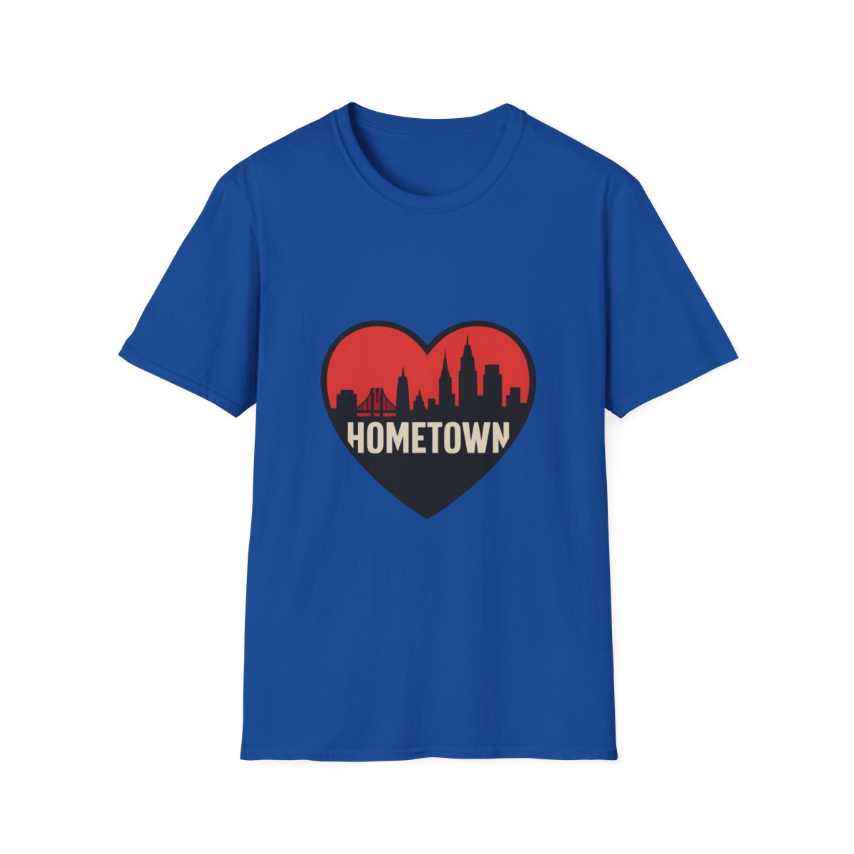 City Skyline Heart T-Shirt | Hometown Pride Tee | Urban City Lover Gift | NYC LA Chicago Shirt | Travel Souvenir Graphic Tee