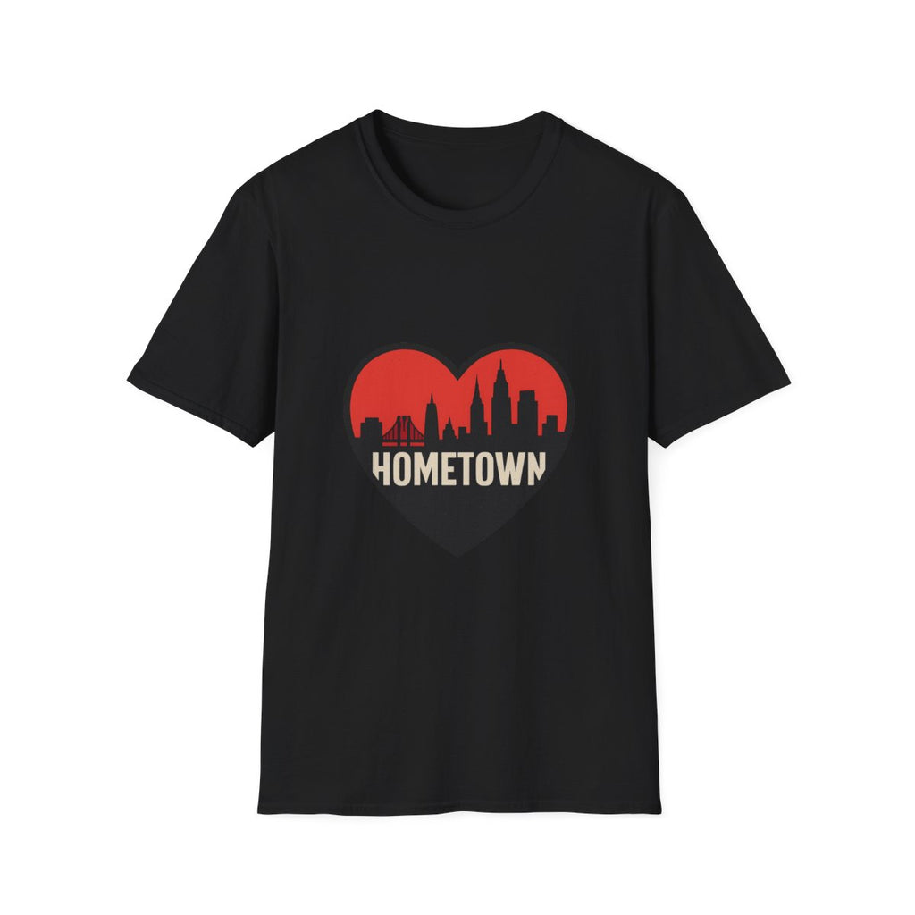 City Skyline Heart T-Shirt | Hometown Pride Tee | Urban City Lover Gift | NYC LA Chicago Shirt | Travel Souvenir Graphic Tee