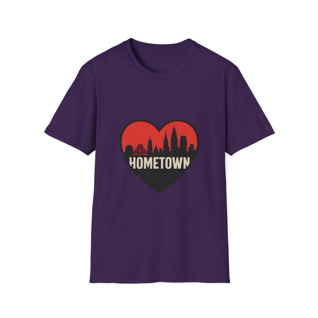 City Skyline Heart T-Shirt | Hometown Pride Tee | Urban City Lover Gift | NYC LA Chicago Shirt | Travel Souvenir Graphic Tee