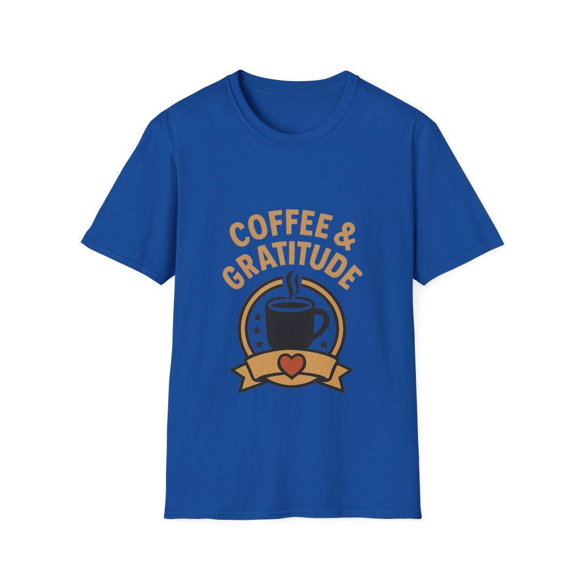 Coffee & Gratitude Shirt, Mindful Living Tee, Self Care Gift for Women, Positive Vibes T-Shirt, Grateful Heart Appreciation Top