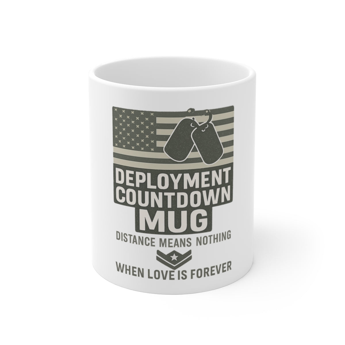 Deployment Countdown Mug Military Spouse Gift Distance Means Nothing Quote Coffee Cup Milso Strong Together Homecoming Present