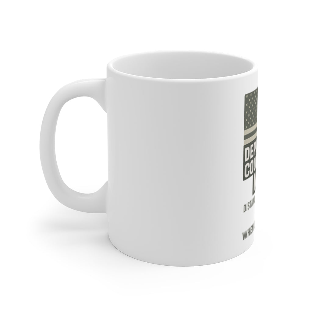 Deployment Countdown Mug Military Spouse Gift Distance Means Nothing Quote Coffee Cup Milso Strong Together Homecoming Present