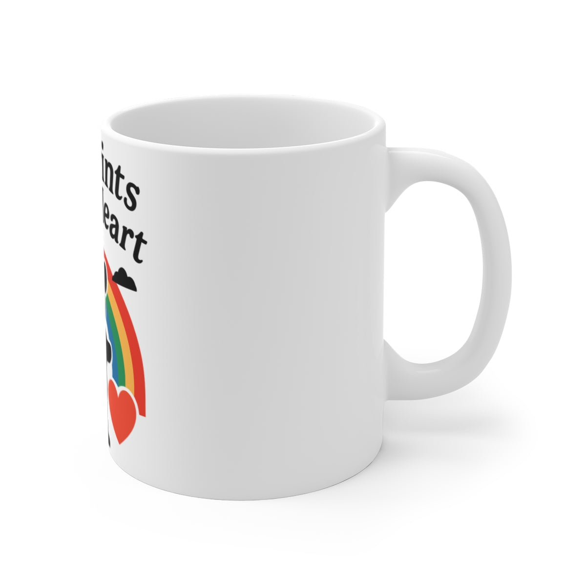 Dog Memorial Mug, Pet Loss Gift, Paw Prints On My Heart, Dog Sympathy Gift, Rainbow Bridge, Pet Remembrance, Dog Loss Coffee Mug