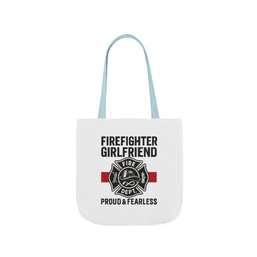 Firefighter Girlfriend Tote Bag Proud & Fearless Gift Fire Department Supporter Maltese Cross Fire Wife Canvas Bag