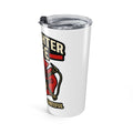 Firefighter Wife Tumbler Strong Brave Grateful Gift Maltese Cross Fire Wife Spouse Appreciation Travel Cup Fireman Wife Present
