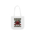 Firefighter's Daughter Raised By A Hero Tote Bag, Fire Dept Gift For Daughter, Firefighter Dad Appreciation, Birthday Gift