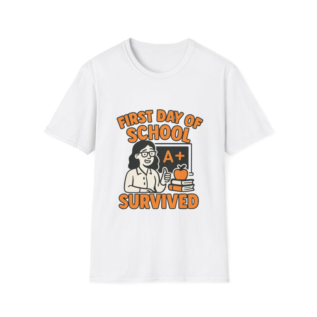 First Day of School Survived Shirt, Teacher Appreciation Gift, Back to School Teacher Shirt, Funny Teacher Tee, Parent Humor Shirt